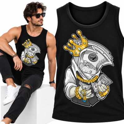 TANK TOP ŚMIESZNY  KING DOLLAR